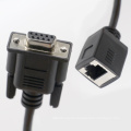 Cat6 RJ45 Female Socket zu DB9 RS232 Kabel